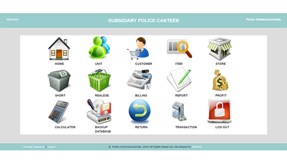 Billing Software of Central Police Canteen